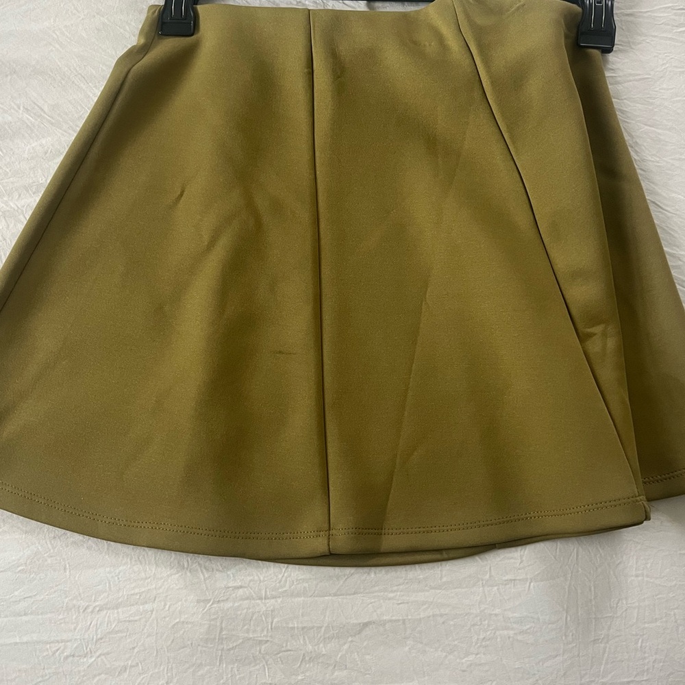 NWT vero moda army green swing skirt